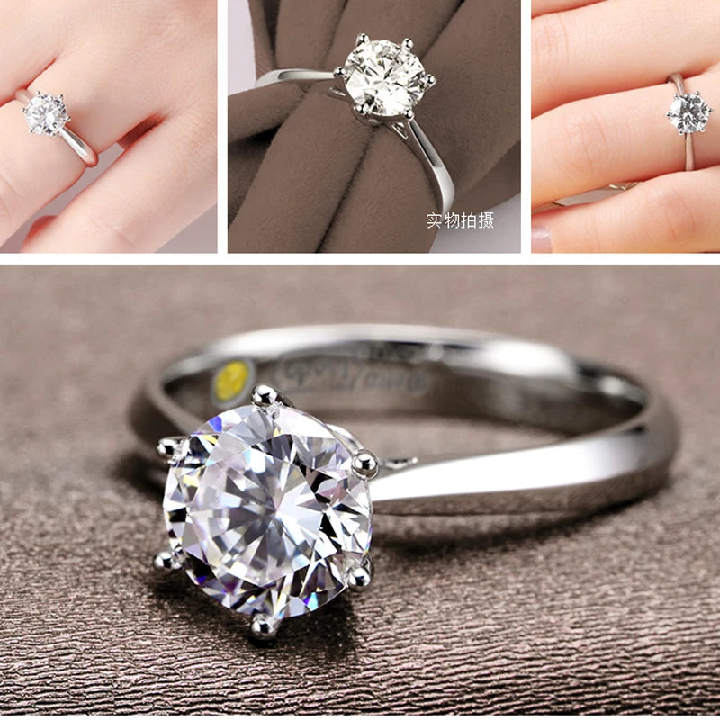 Romantic Wedding Rings Jewelry Cubic Zirconia Ring for Women