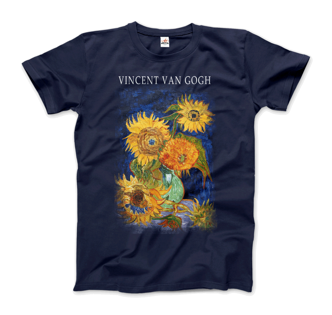 Van Gogh Five Sunflowers 1888, Artwork T-Shirt