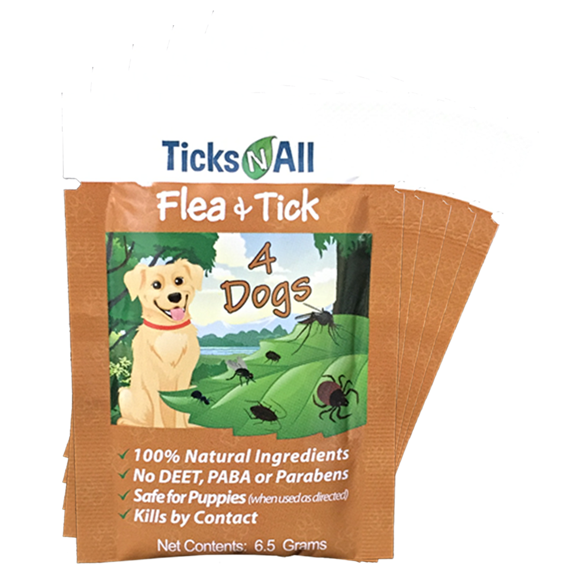 All Natural Flea and Tick Wipes 4-Dogs (5 Cnt.)