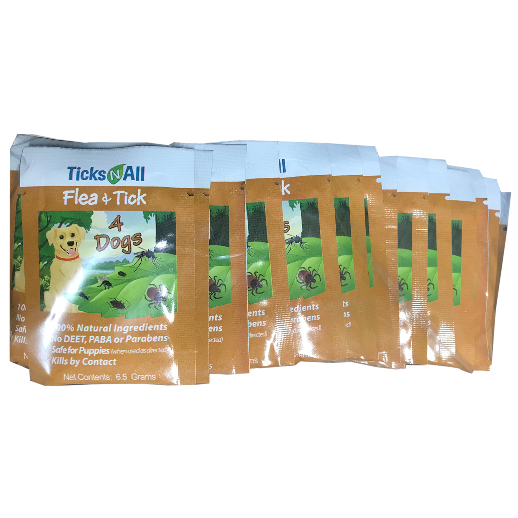 All Natural Flea and Tick Wipes 4-Dogs (50cnt.)