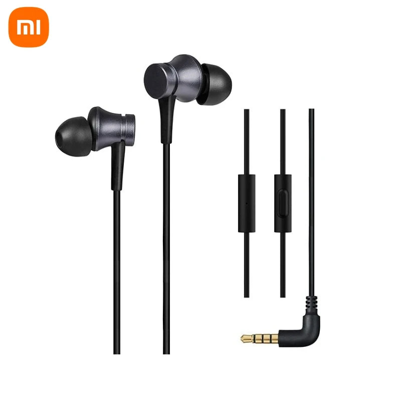 Xiaomi Single/Double Dynamic Earphone In-Ear 3.5mm Headset HandsFree Mic Stereo Earbuds Wired for Samsung Xiaomi Huawei Phone