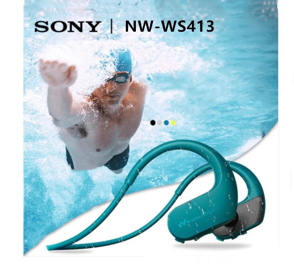 Sony NW-WS413 Waterproof Swimming Running Mp3 Music Player Headset Integrated Accessories Waterproof SONY WS413 Walkman