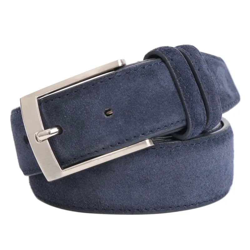 New Style Fashion Brand Welour Genuine Leather Belt for Jeans Leather Belt Men Mens Belts Luxury Suede Belt Straps