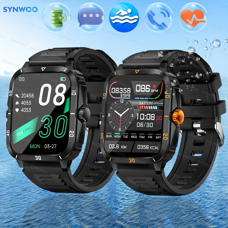 1pc Smart Watch With HD Screen Voice Calling Large Battery