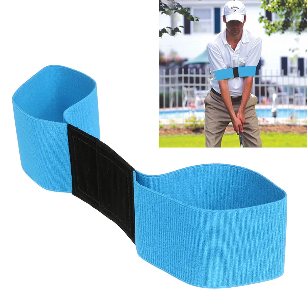 Golf Swing Trainer Eginner Practicing Guide Gesture Alignment Training Aid Aids Correct Swing Trainer Elastic Arm Band Belt