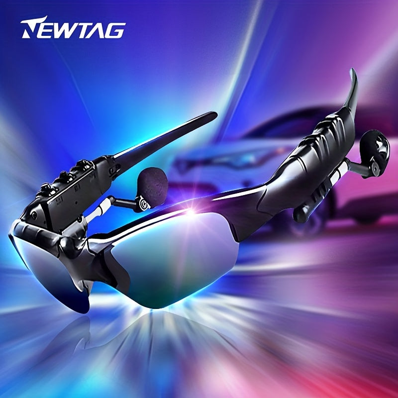 UV Resistant Sport Sunglasses With Wireless Headset Enhance Outdoor Experience