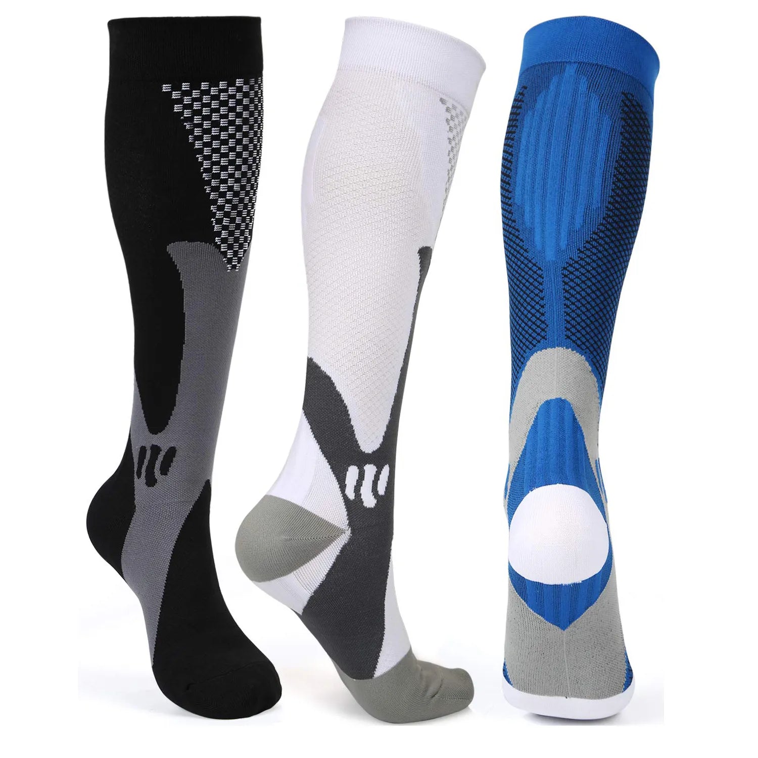 Brothock Compression Socks Nylon Medical Nursing Stockings Specializes Outdoor Cycling Fast-Drying Breathable Adult Sports Socks