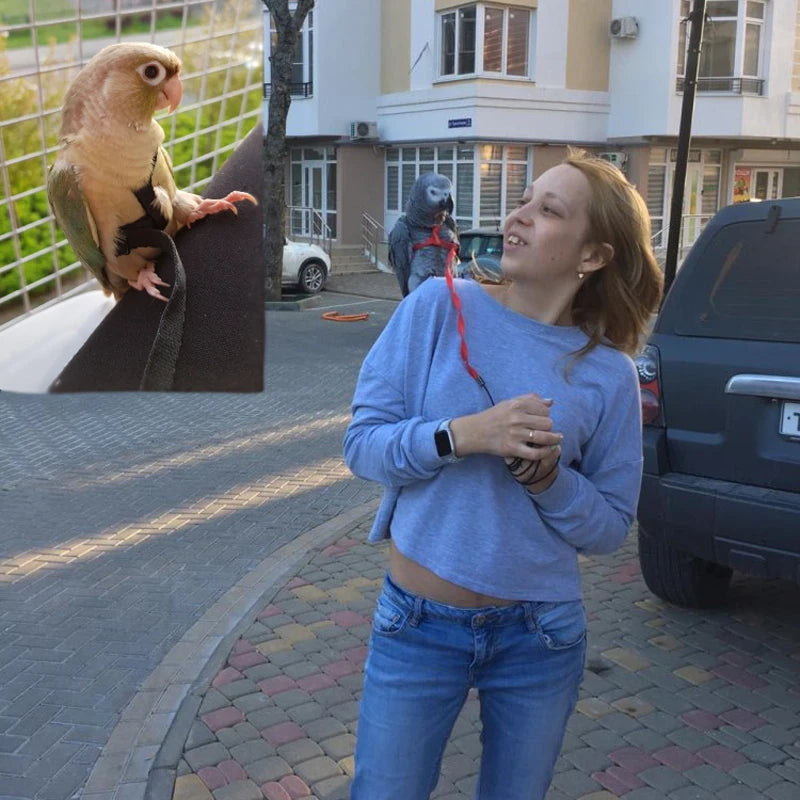 Bird Leashes Anti-Bite Flying Training Rope Parrot  Kits Ultralight