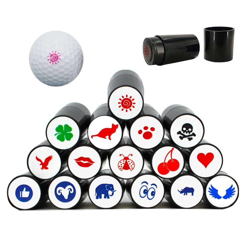 1 Pcs Golf Ball Stamps Colorfast Quick-Dry  Long Lasting Stamper Balls Marker Impression Seal Gift Golf Accessories