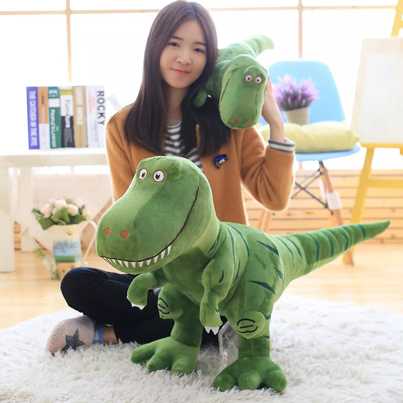 1pc 40-100cm New Dinosaur Plush Toys Cartoon Tyrannosaurus Cute Stuffed Toy Dolls for Halloween Christmas Birthday Gift