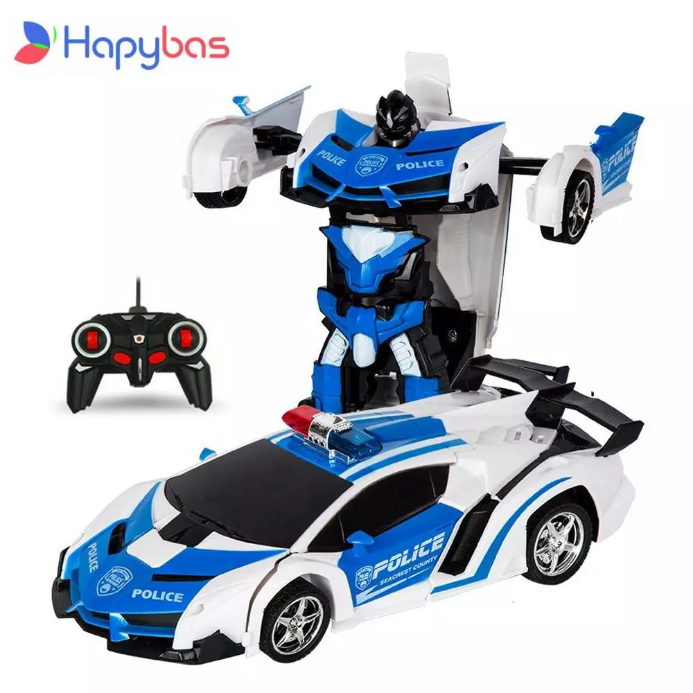 RC Car Transformation Robots Sports Vehicle Model  Drift Car  Toys Cool Deformation Car Kids Toys  Gifts for Boys