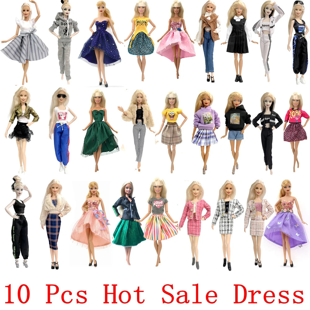 NK  Fashion Doll Dress 11.5 Inch Doll Gown for 1/6 Doll Clothes Dolls Accessories New Design Outfit Gift Girl' Doll Toys  JJ