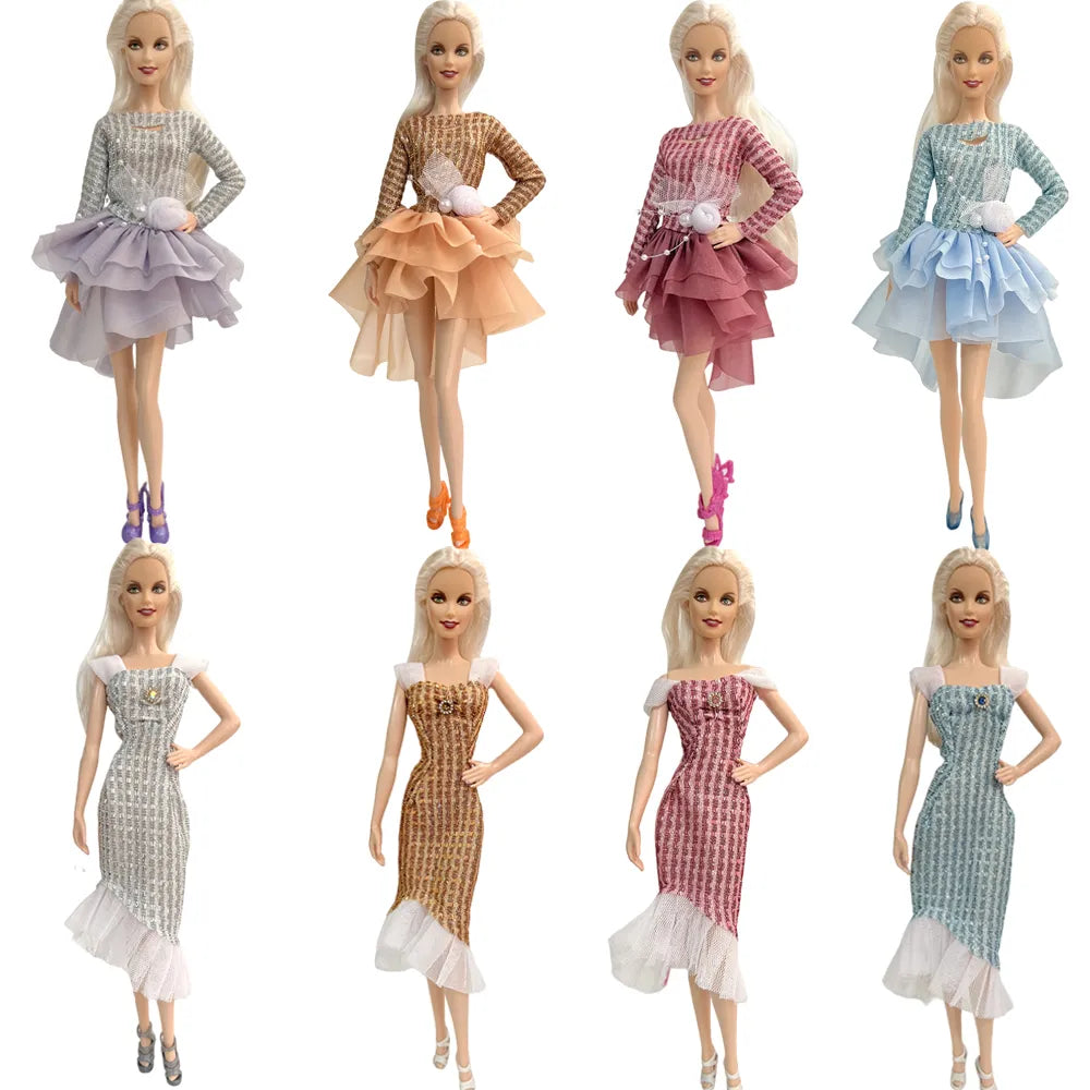 NK  1x Doll Ballet Dress for 1/6 Doll Clothes Fashion  Skirt Dollhouse Dancing Clothes for 1/6 BJD FR Dolls Accessories Toys  JJ