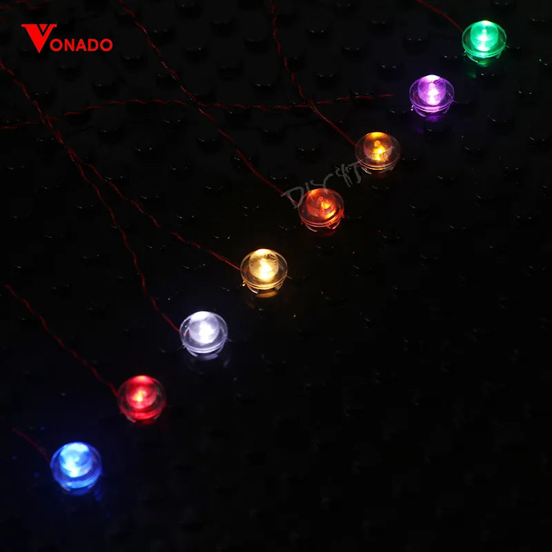 Vonado LED Light Accessories for DIY Building Blocks Models Compatible Lamp Battery Box Colorful Dot Lights