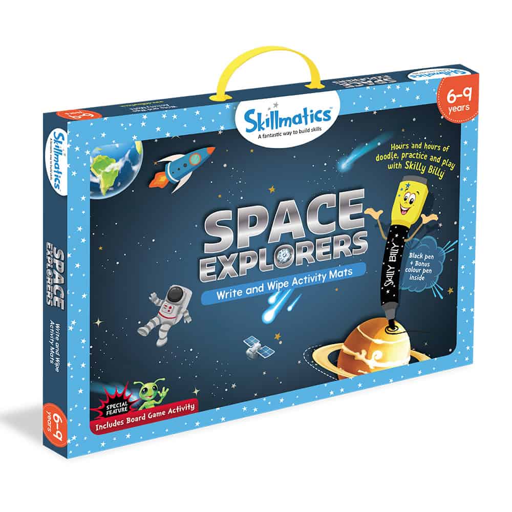 Skillmatics Space Explorers - Teach Kids About Space - Write & Wipe Educational Games for Children