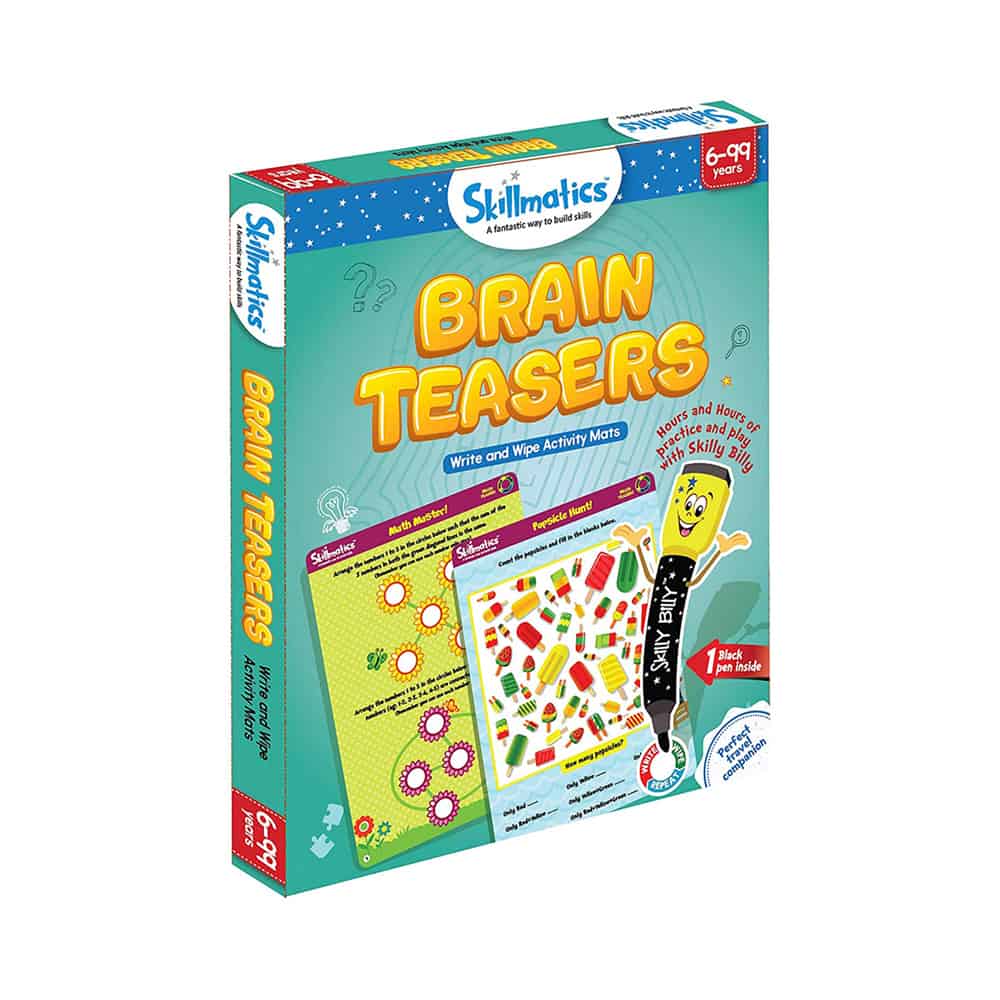 Skillmatics Brain Teasers - Build Problem Solving Skills in Kids - Educational Activity Games for Children