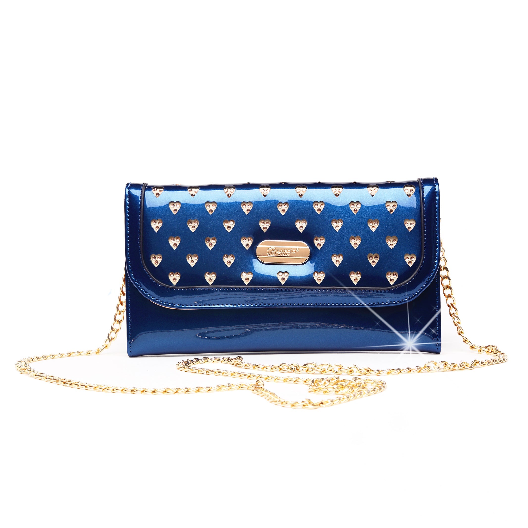 Brangio Sleek Chain Crossbody Clutch