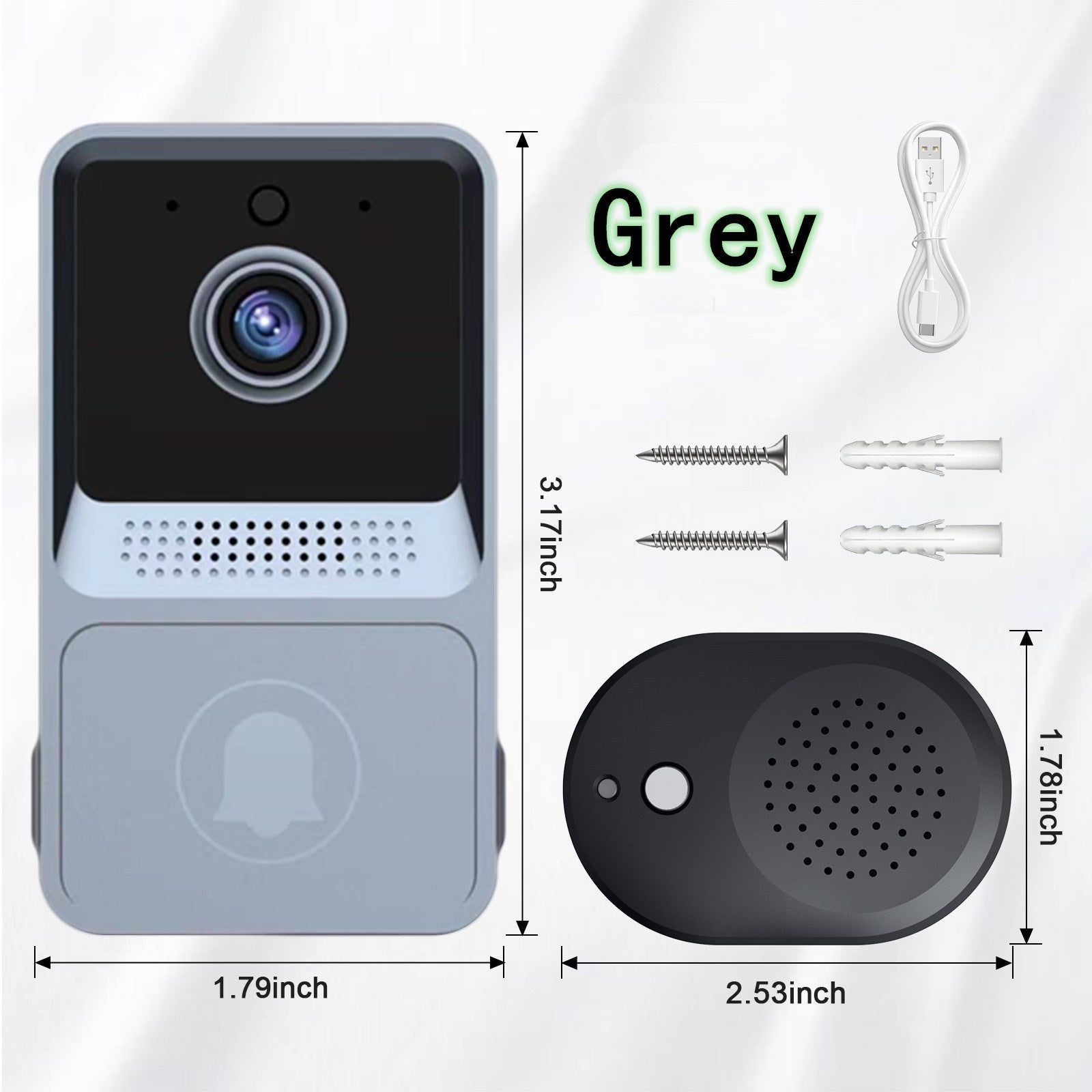 Smart Home Video Intercom WIFI Infrared Night Vision Outdoor Home Security Alarm Camera 480P Monito Wireless Button Door