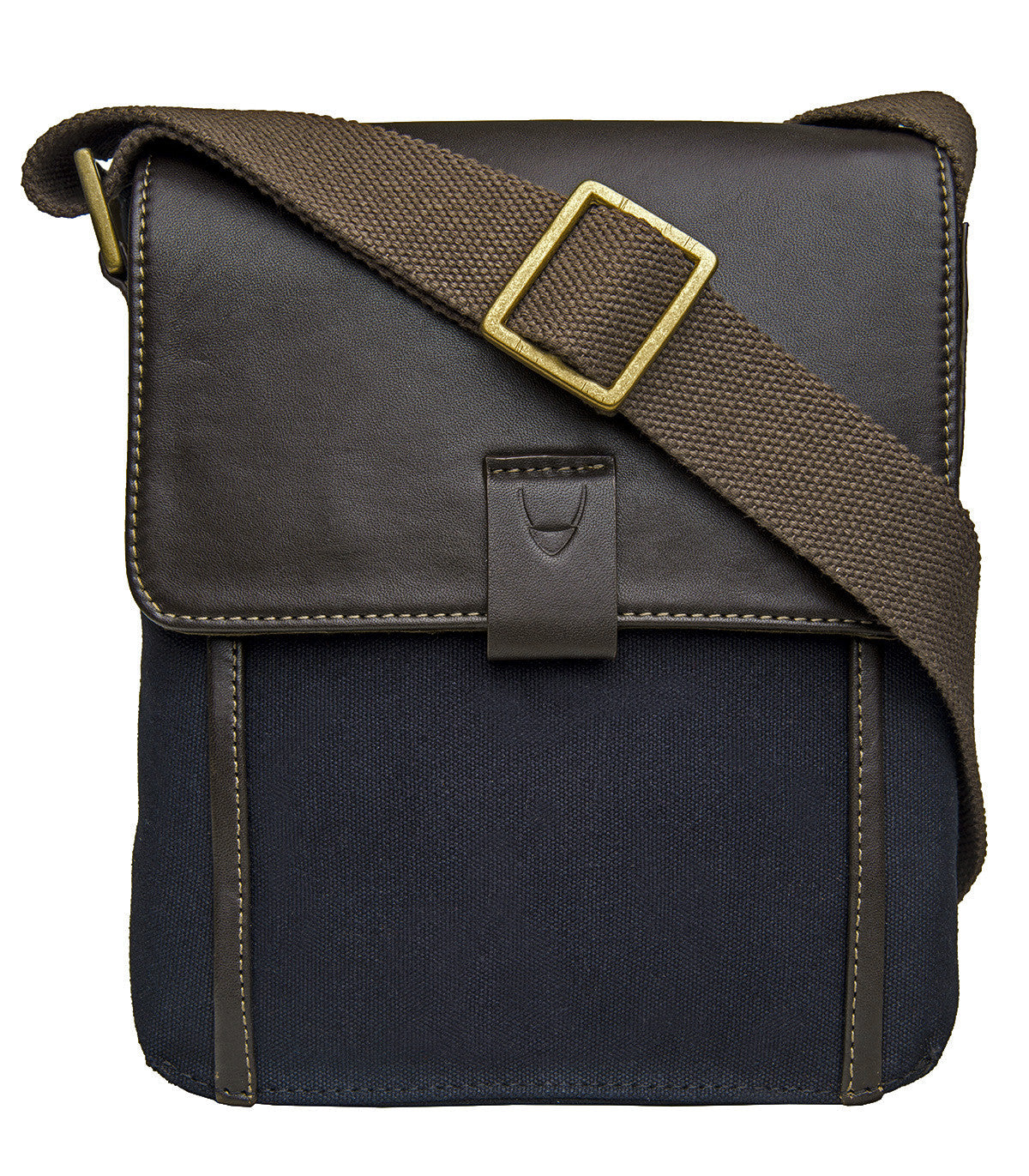 Aiden Genuine Leather and Canvas Mini Crossbody Men/Women Messenger Bag/Travel Bag / 10.5