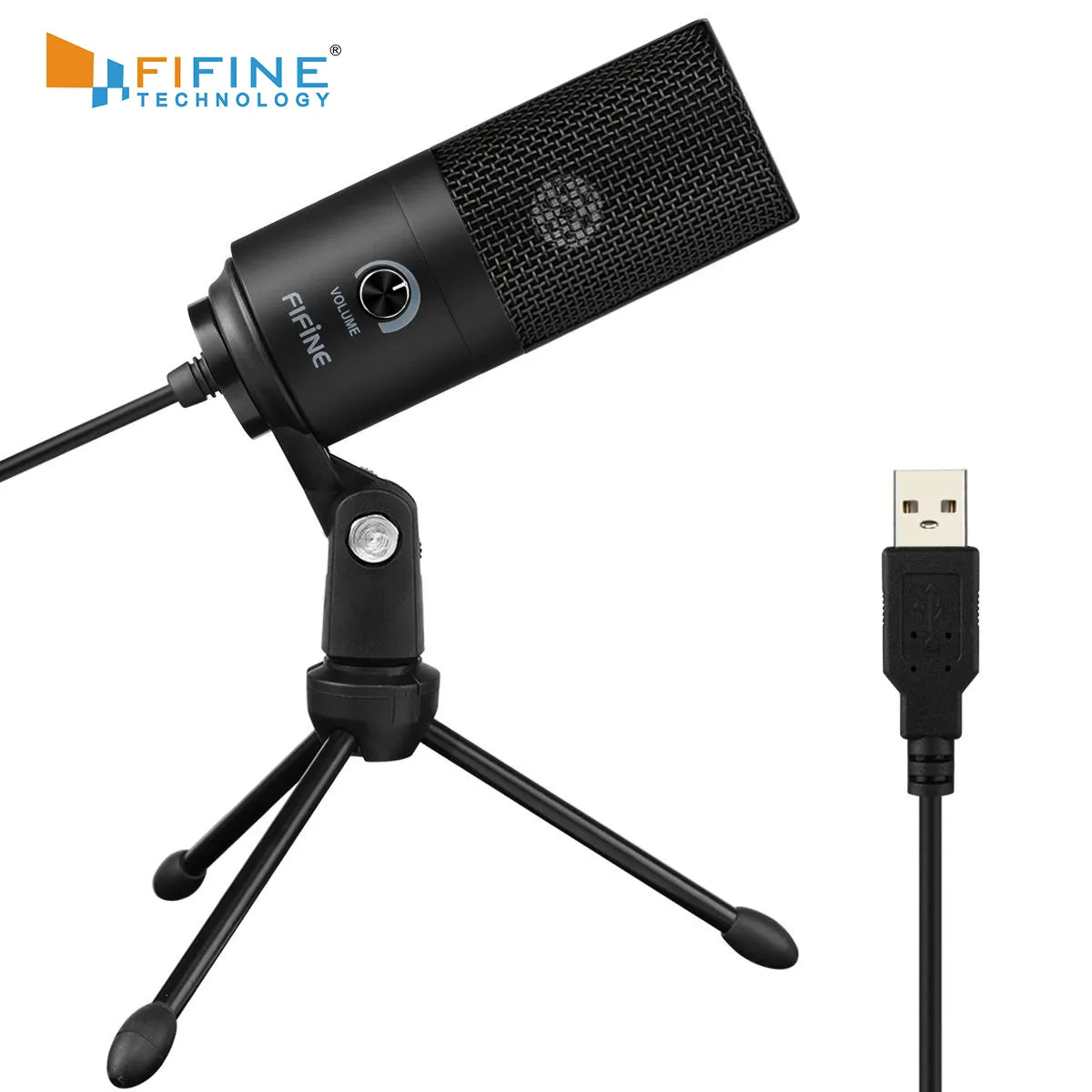Fifine Metal USB Condenser Recording Microphone for Laptop  Windows Cardioid Studio Recording Vocals  Voice Over,Video-K669