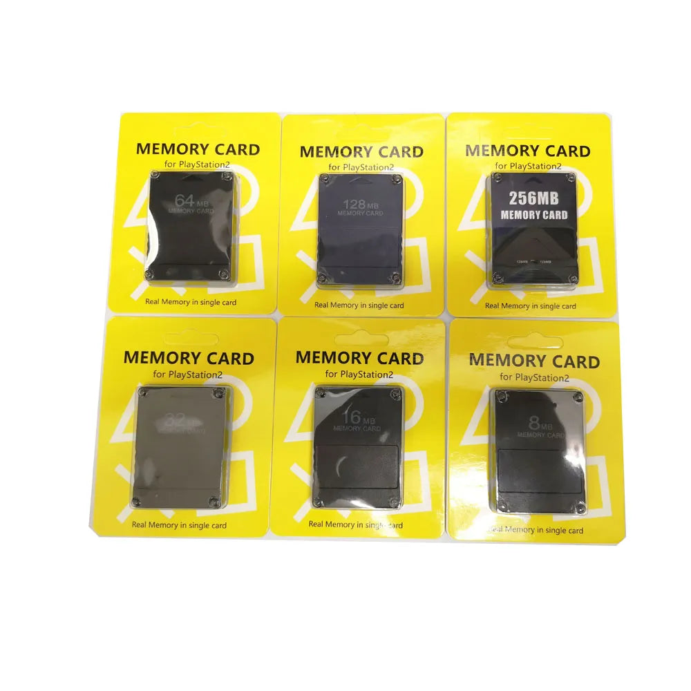 8 16 32 64 128 256MB Memory Card for   PS2 With Retail Box