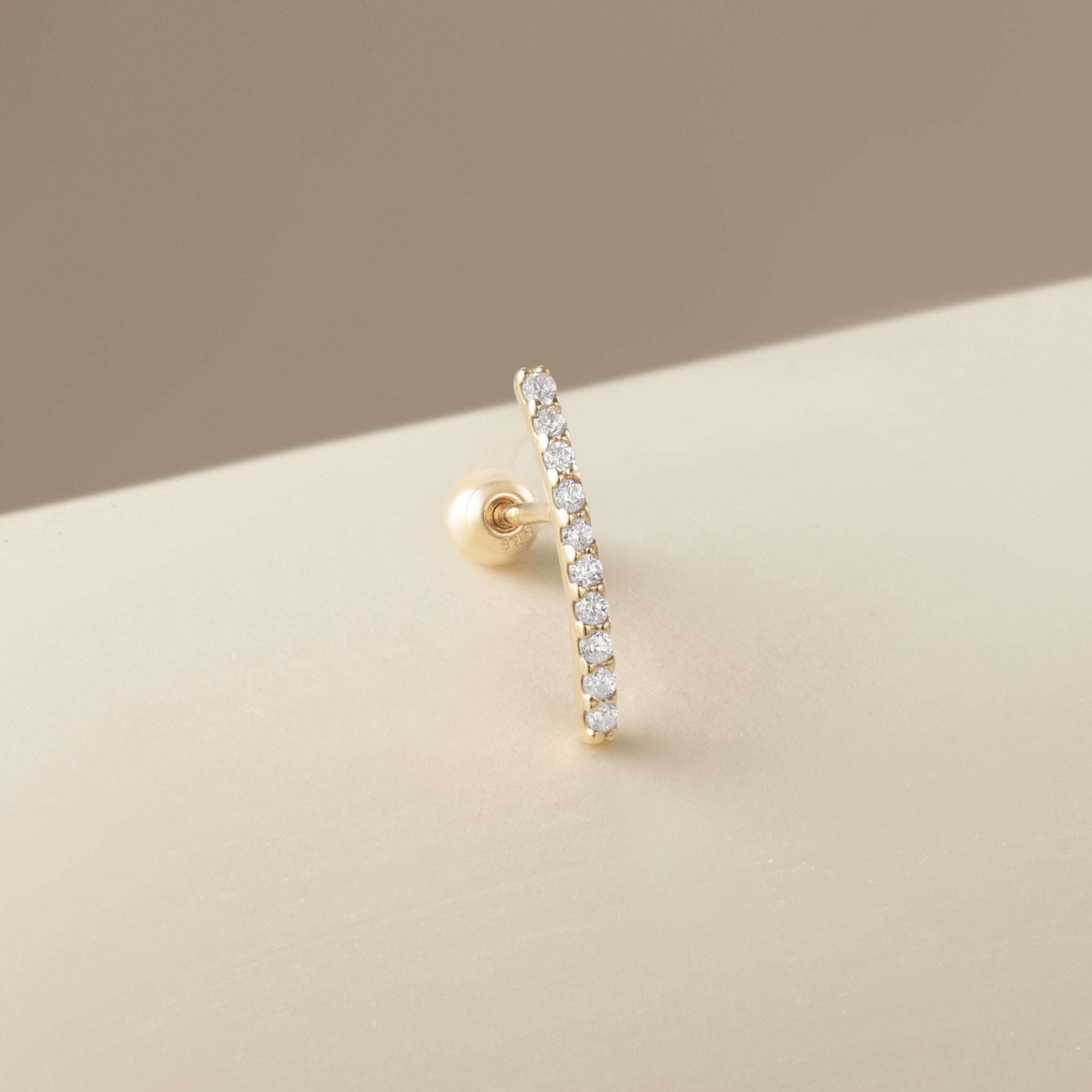 14K (58.5%) SOLID GOLD  BONNIE PIERCING