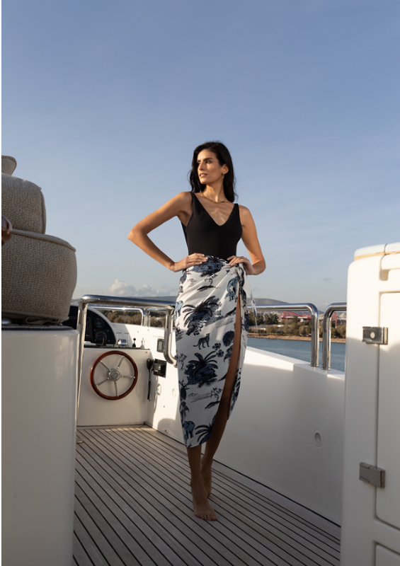 AZELIA WRAP SKIRT WHITE