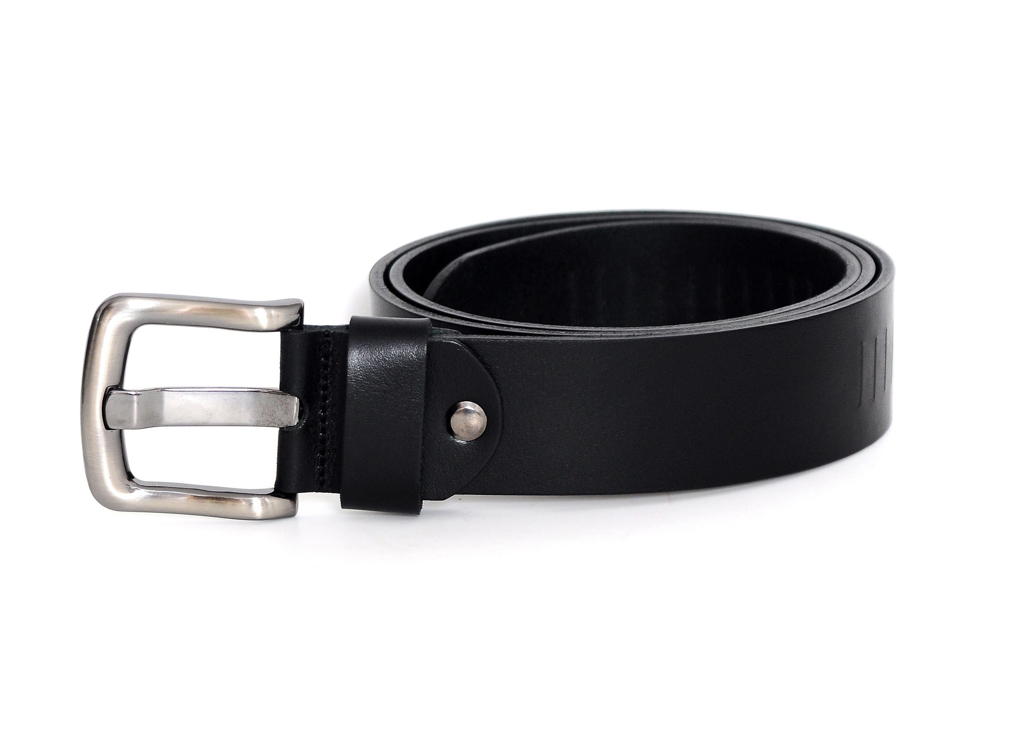 Efes Black Veg Tanned Leather Men Belt