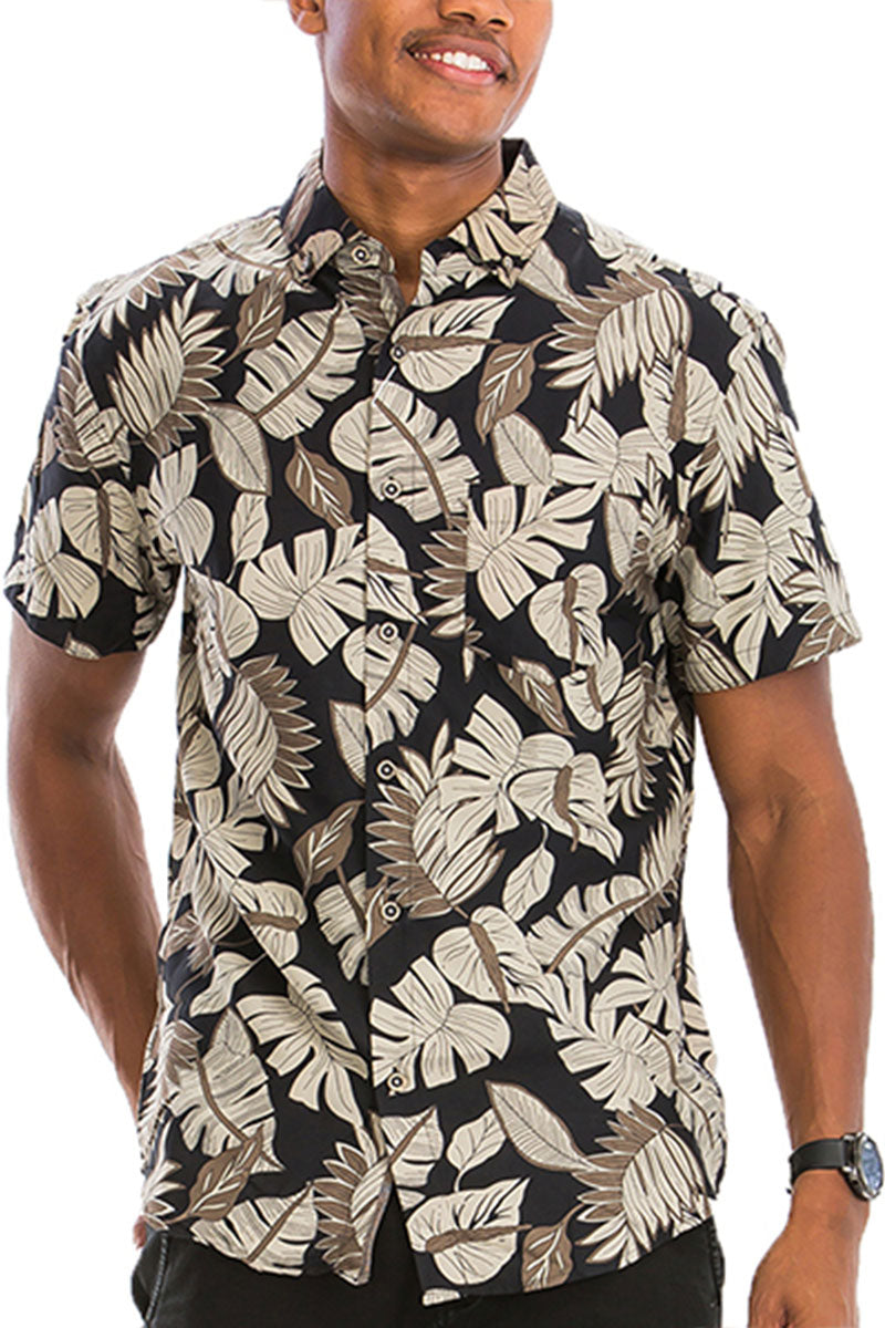 Digital Print Hawaiian Short Sleeve Shirt