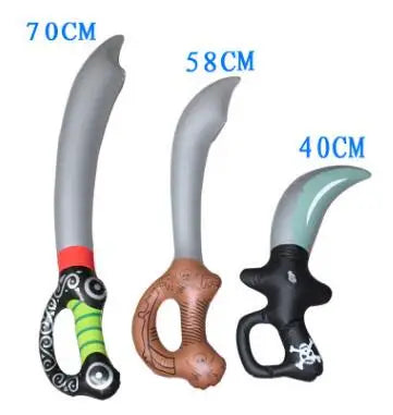 2018 New Inflatable Outdoor Toys Kids Garden Yard Toys Kids Toys Pirate Swords Shape Anime Inflatable Swords Children Gifts