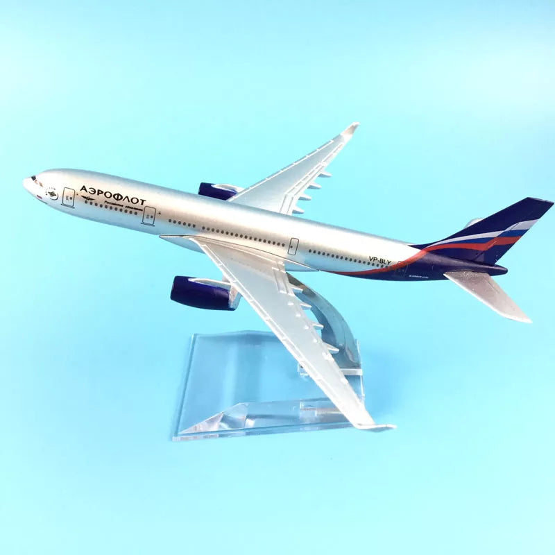 Air Passenger Plane Aeroflot 16cm A330 Aircraft Model Model Plane Simulation 16cm Alloy Christmas Toys Gifts Children