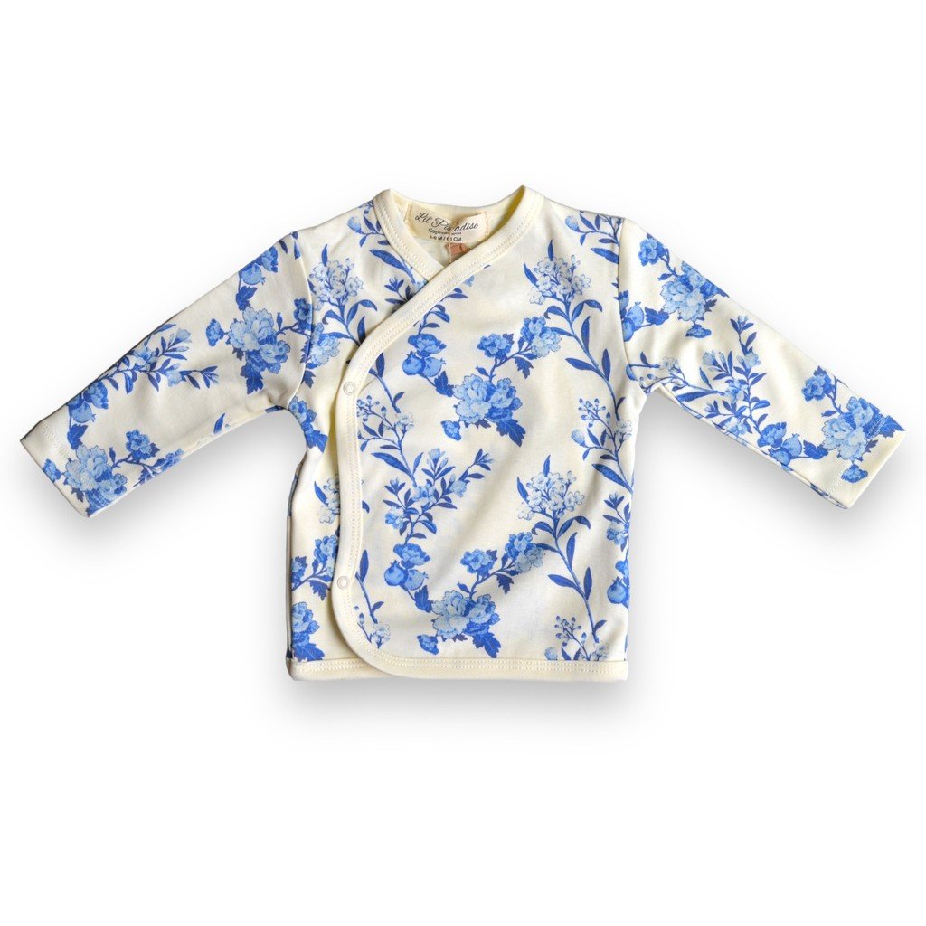 Organic Bloom Wrap Blouse