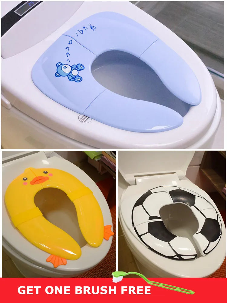 Baby Travel Folding Potty Seat Toddler Portable Toilet Training Seat Children Urinal Cushion Children Pot Chair Pad /Mat