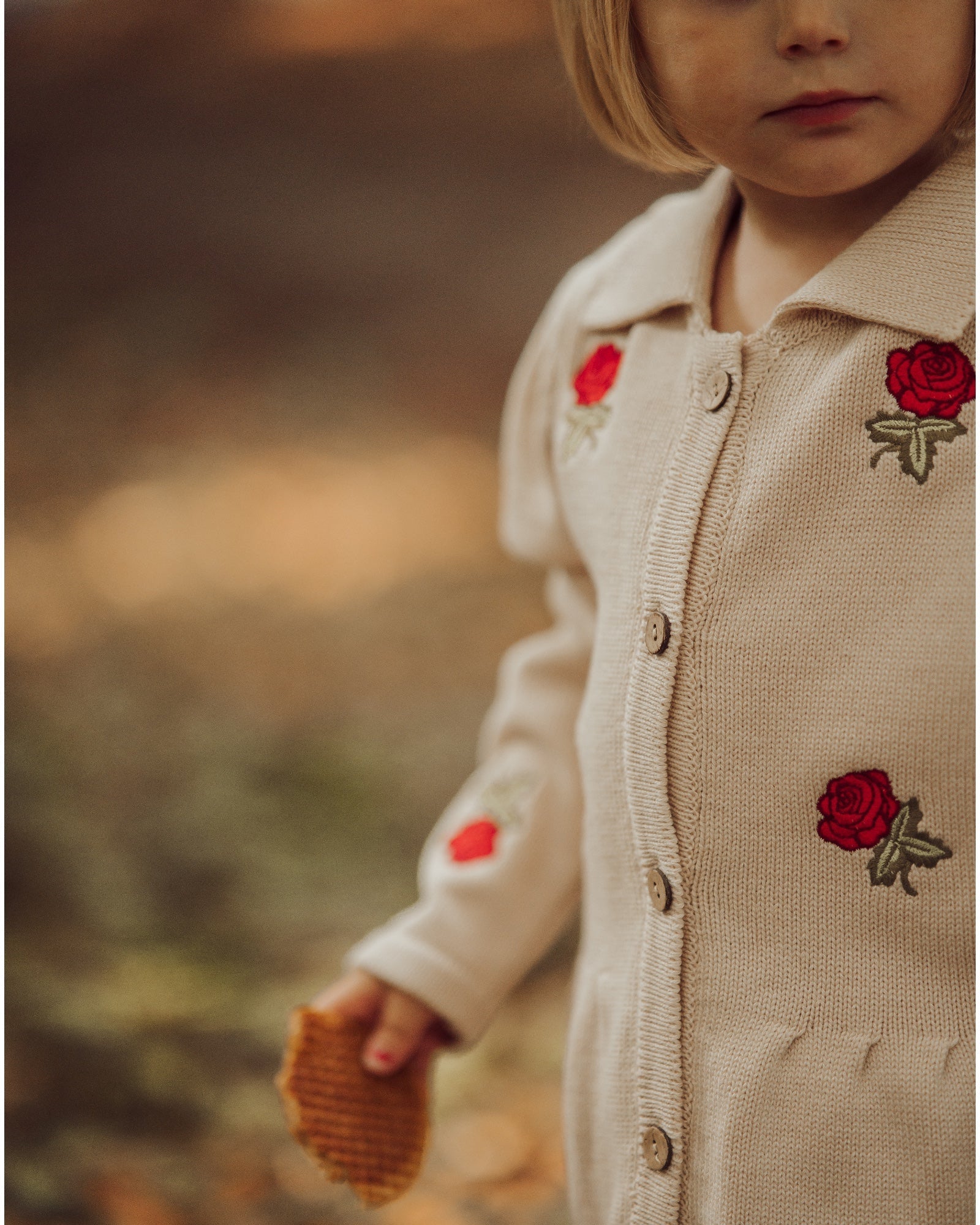 Elegant Rose Cardigan