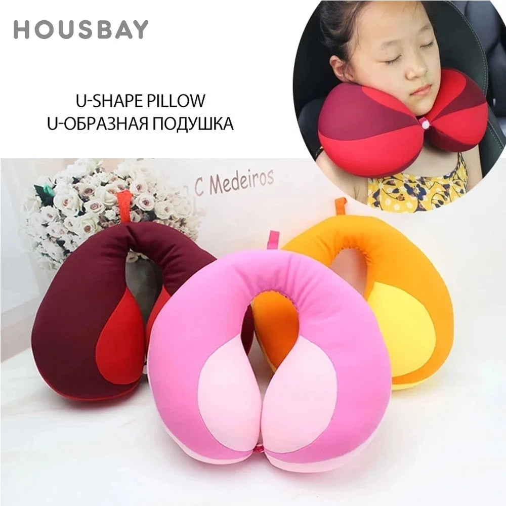 Baby Pillow for Newborns Travel Neck Pillow U-Shape for Car Headrest Air Cushion Children Car Seat Head Support Infant Baby